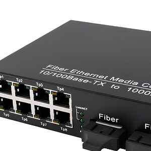 2 x SC DX Dual Fiber 8 x RJ45 10/100 Mbps Commutateur Fibre Optique Fast <span class=keywords><strong>Ethernet</strong></span> Boîtier Métallique pour Déploiement Réseau Fast <span class=keywords><strong>Ethernet</strong></span> 2F8E - Product Image 5