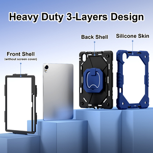 Étui de protection C3 Armor pour tablette <span class=keywords><strong>Huawei</strong></span> MatePad 11.5s 2025 MatePad <span class=keywords><strong>SE</strong></span> 11 avec bandoulière, support portable et rotation à 360°, coque en PC et silicone - Product Image 5