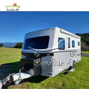 SUNRISE Rv China Supplier 4x4 Caravans on Road Trailer With Independent Bathroom Camper Trailers Big Space For Family