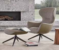 Chaise ergonomique moderne à bascule en bois avec appui-tête réglable, en cuir ou tissu, pour bureau, jeux, maison, hôpital, hôtel
