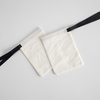 Sacs de rangement en coton avec cordon de serrage, fournis directement par le fabricant, avec logo personnalisé, adaptés pour ranger les bijoux