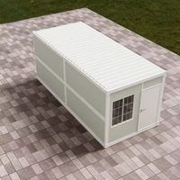 Maison mobile préfabriquée, étanche, 20 pieds, 40 pieds, pliable, extensible, conteneur habitable, énergie solaire, Casa