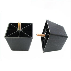 Pieds de meuble en plastique, pieds de canapé carrés, pieds de canapé noirs, pieds de meuble du milieu du siècle M8 pour canapé de table de <span class=keywords><strong>bureau</strong></span> - Product Image 5