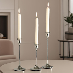 European-Style Electroplated Candlestick Metal Decorative Item for Western Dining Wedding Candleholder - Product Image 2