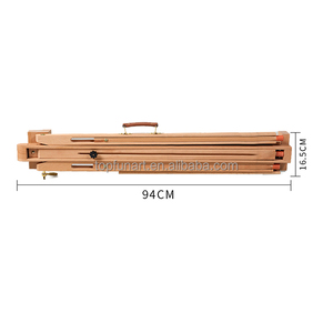 Chevalet de table triangulaire portable en bois de hêtre de grande taille, de haute qualité, écologique, naturel, taille personnalisable, FSC/SEDEX/BSCI - Product Image 5