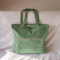 Tas Tote Kanvas Tahan Air untuk Musim Panas dan Gugur, Dapat Didaur Ulang, Cetak Sesuai Pesanan, dengan Ritsleting, Logo dan Warna yang Dapat Disesuaikan, Kapasitas Besar