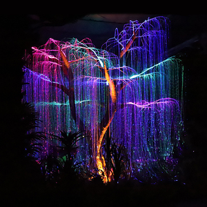 Lampe d'arbre paysager <span class=keywords><strong>en</strong></span> fibre optique LED RGB IP65 pour extérieur, <span class=keywords><strong>saule</strong></span> pleureur <span class=keywords><strong>en</strong></span> <span class=keywords><strong>métal</strong></span>, lumière décorative de Noël, 4m, dimmable, jardin - Product Image 3