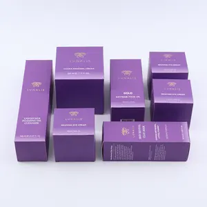 Custom Design Printing Paper Boxes Face Cream Serum Lotion Box Cosmetic Skin Care Box Packaging