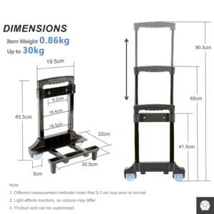 Customized Waterproof Portable Metal Rolling Children Schoolbag <b>Luggage</b> <b>Trolley</b> Handle with Wheels - Product Image 4