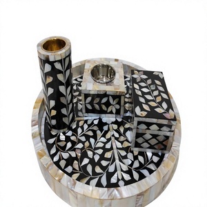 Ensemble Bakhoor fait main en incrustation de nacre avec boîte/brûleur d'encens/ensemble Mubkhar meilleur prix abordable 2025 - Product Image 1