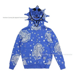 <span class=keywords><strong>Felpa</strong></span> <span class=keywords><strong>con</strong></span> <span class=keywords><strong>cappuccio</strong></span> unisex 3D <span class=keywords><strong>con</strong></span> stampa digitale a teschio, casual, a maniche lunghe, <span class=keywords><strong>con</strong></span> cerniera, vestibilità ampia, autunnale, all'ingrosso, in stock 2024 - Product Image 4