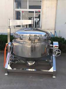 Chaudière à vapeur <span class=keywords><strong>150L</strong></span> Sauce à soupe bouilloire bouillante Machine à réservoir de cuisson des aliments pour la cuisine de restaurant - Product Image 5