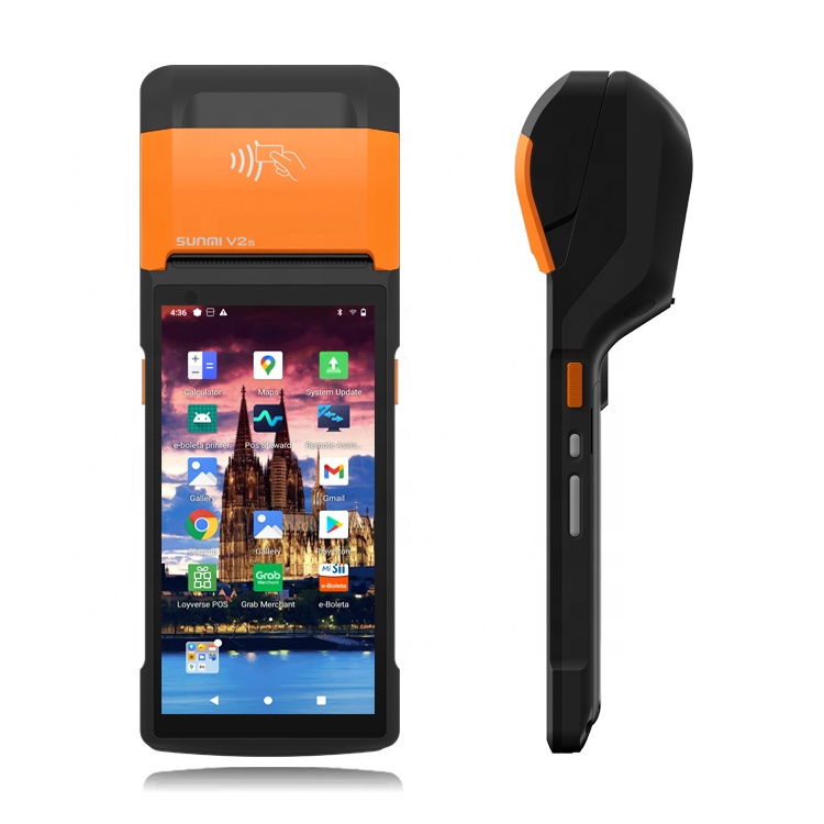 Sunmi V2S Android 11 Mini Pos машина термопринтер Pos терминал с лотереей Pos платежная машина