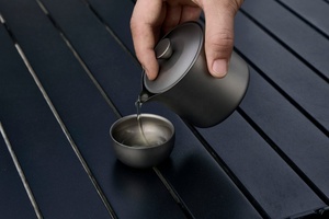 180ml tinh khiết Titanium <span class=keywords><strong>Tea</strong></span> Set TA1 hai lớp chịu Nhiệt Trà <span class=keywords><strong>Maker</strong></span> - Product Image 5