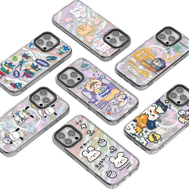 Wholesale Magnetic Wireless High Quality All-protection Removable Back Cover Custom logo Designer Clear TPU Phone Case