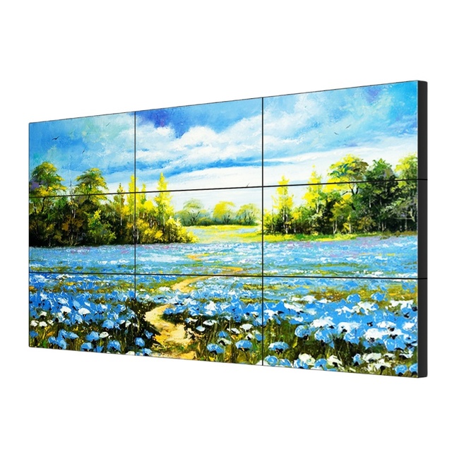 55inch Ultra Narrow Bezel Mount Video Wall Monitor Multi Screen Tv Advertising Lcd Video Wall Screen Display for Showroom Indoor