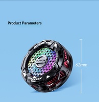 Pendingin Ponsel Gaming Semikonduktor FS02 Terlaris, Pendinginan Kecepatan Variabel Bertenaga AI, Mendukung Pengisian Daya Nirkabel, Bahan ABS