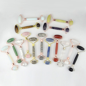 Gran oferta profesional anticelulítico <span class=keywords><strong>Jade</strong></span> <span class=keywords><strong>Roller</strong></span> y Gua Sha Set cuarzo rosa con logotipo personalizado para masaje corporal en casa - Product Image 4