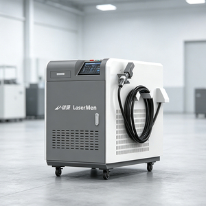 Machine à laser pulsé 500W LM-2000C pour le nettoyage industriel des surfaces métalliques et l'élimination de la rouille et de la peinture - Product Image 1