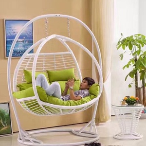 2 plazas con forma de huevo silla de mimbre pación cambios precio interior Swing cama - Product Image 1