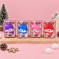 Nouvelles briques de neige Bonhomme de neige Noël Maltose Croustillant Squishy Jouet anti-stress Unisexe 5 ans et plus Emballé individuellement Vente en gros