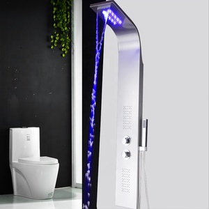 Hot Sale Modern Hydromassage Stainless Steel Led <strong>Shower</strong> Panel With <strong>Lights</strong> - Product Image 2
