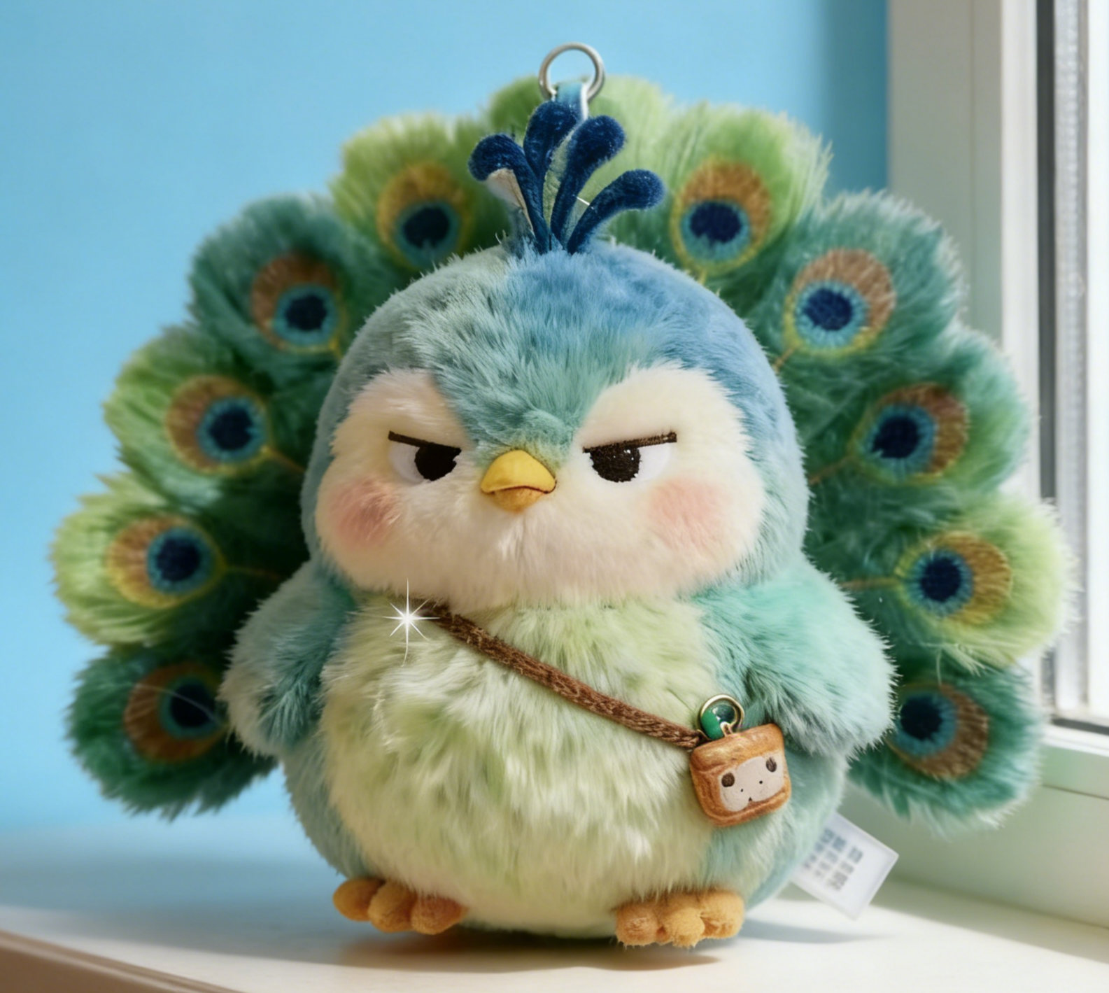 Muñeco Felpa Pavo Real Dibujos Animados Peluche De Pavo Real Kawaii - Muñeco De Felpa Suave Para Decoración Del Hogar, Regalo Navideño O Juguete Para Niños Peluche Algodón Pp Regalo Niños