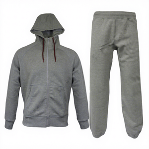 Unisex Sporty Tracksuit Set Color Blocking Full Length Zipper Fly Breathable Polyester Cotton Winter Windproof Eco-Friendly 2 1 - Product Image 4