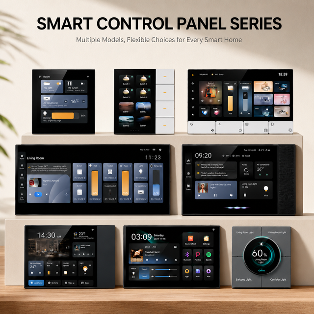 Smart Home Automation System Touch Screen Zigbee Operated Wi-Fi Connectivity Smart Home Kits