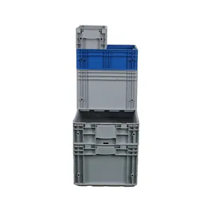صندوق تخزين اللوجستيات الصناعية الأوروبي الصلب من البلاستيك JOIN بحجم يناسب الشعار المخصص صناديق أوروبية قابلة للتكديس