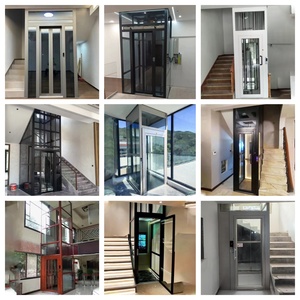 Ascensor compacto para el hogar Cabina de vidrio Sin eje Tamaño pequeño Villa Casa Ascensor 2 personas 3 pisos Ascensores domésticos residenciales - Product Image 3