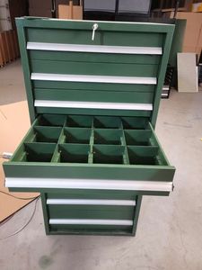 Armoire à outils multifonctionnelle pour garage, atelier, 7 tiroirs, <span class=keywords><strong>salon</strong></span> <span class=keywords><strong>de</strong></span> tatouage, coffre à outils avec cloison - Product Image 3