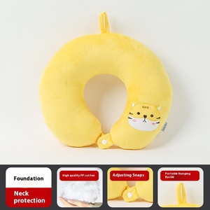 만화 녹색 공룡 U 자형 목 베개 사무실 낮잠 베개 및 여행 비행기 목 마사지 베개 - Product Image 3