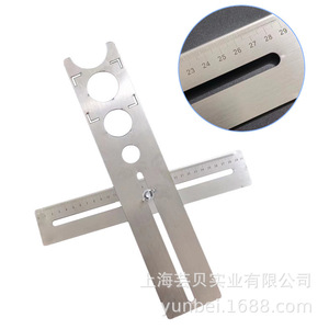 Tile Hole Locator 400mm Metal <b>Measuring</b> <b>Tool</b> For Wall Floor Tile Drilling Plumbing Masonry - Product Image 1