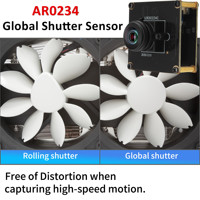 Module de caméra USB 3.0 à obturateur global, objectif fisheye, haute vitesse 1080P 120FPS 720P 200FPS AR0234, webcam Raspberry PI pour robot et drone