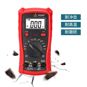 Multímetro Digital Fu33d de 3 Dígitos, 600V 10A, Cuerpo de Plástico, Función NCV para Pruebas Eléctricas - Product Image 3