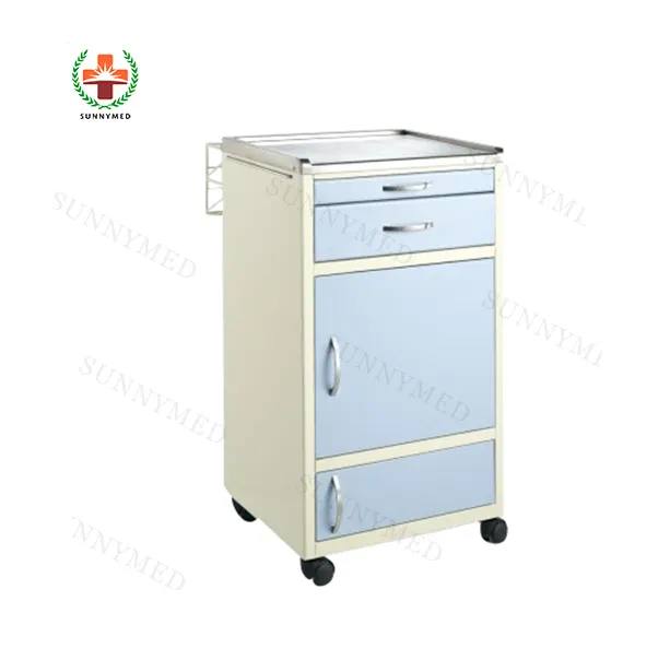 SY-R075 Good quality Locker Metal Bedside Cabinet for hospital Small Medium Large Size Hospital Bedside