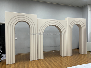 Copertura per Arco <span class=keywords><strong>Rosa</strong></span> Liscia in Spandex Elastico per Eventi e Banchetti, <span class=keywords><strong>Sfondo</strong></span> per Decorazioni di Baby Shower e Feste di Compleanno - Product Image 2