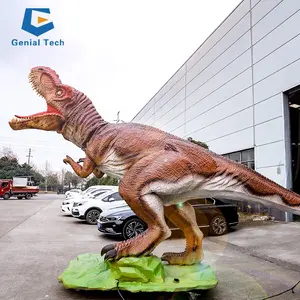 SG-K23F201 Desain Khusus Taman Hiburan T-rex Dinosaurus Animatronik untuk Luar Ruangan