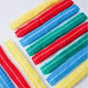 หมวกม็อบแบบใช้แล้วทิ้งที่มีคลิปหนีบผมแบบผ้าใยสังเคราะห์หลากสี - Product Image 2