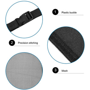 Barrière de siège arrière pour chien, filet noir 46x67cm en tissu Oxford, clôture pour animaux de compagnie, housse de siège arrière de voiture - Product Image 5