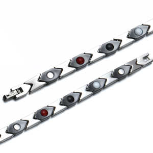 BioMagnetic गहने 4 में 1 स्वास्थ्य तत्वों महिलाओं सिरेमिक चुंबकीय कंगन आभूषण - Product Image 3