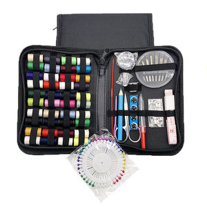 128 pièces Kit de couture bricolage outils de couture accessoires fil points aiguilles à <span class=keywords><strong>tricoter</strong></span> main Quilting broderie tricot accessoires - Product Image 1