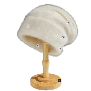 Chapeau Bob Femme Hiver Automne en Fausse Fourrure Douce et Chaude Couleur Unie – Style Pêcheur - Product Image 2