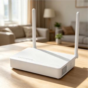 โมเด็มออปติคัล WIFI 5ย่านความถี่แบบดูอัลแบนด์มือสองพร้อมพอร์ต4GE+1Tel+2USB รองรับเทคโนโลยี XPON ความถี่2.4&5GHz สมรรถนะ AC1200เราเตอร์ ONU สนับสนุนโปรโตคอล OMCI/TR069สำหรับระบบ FTTR/FTTX - Product Image 1