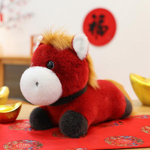 Oso de Peluche del Año del Caballo 2026 - Estilo Guochao con Forro de Fieltro y Malla, Regalo para Eventos y Reuniones Anuales - Product Image 2