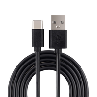 Penjualan Laris Kabel Pengisian Daya Telepon 1M Samsung 3A USB A Ke USB Kabel Tipe-c Hitam