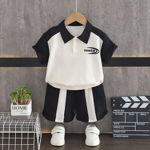 Nouveauté été, ensembles de vêtements pour enfants, coton, t-shirt + short pour bébé garçon, ensemble de vêtements imprimé de dessins animés pour enfants, 2 pièces - Product Image 4