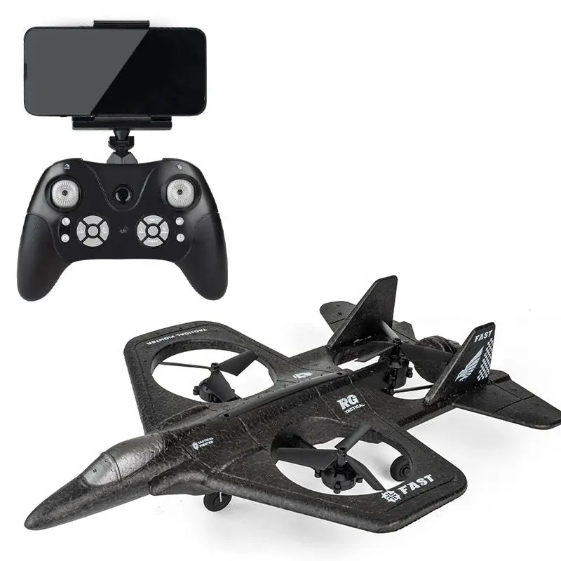 LH-X66WF Four-Axis Fighter Photography Aircraft FPV RC Planes Drift Remote Control Drone With 480P Camera
