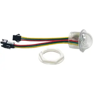 어드레스로 12v 똑똑한 RGB 26mm 3led 전구 유원지 탐 빛